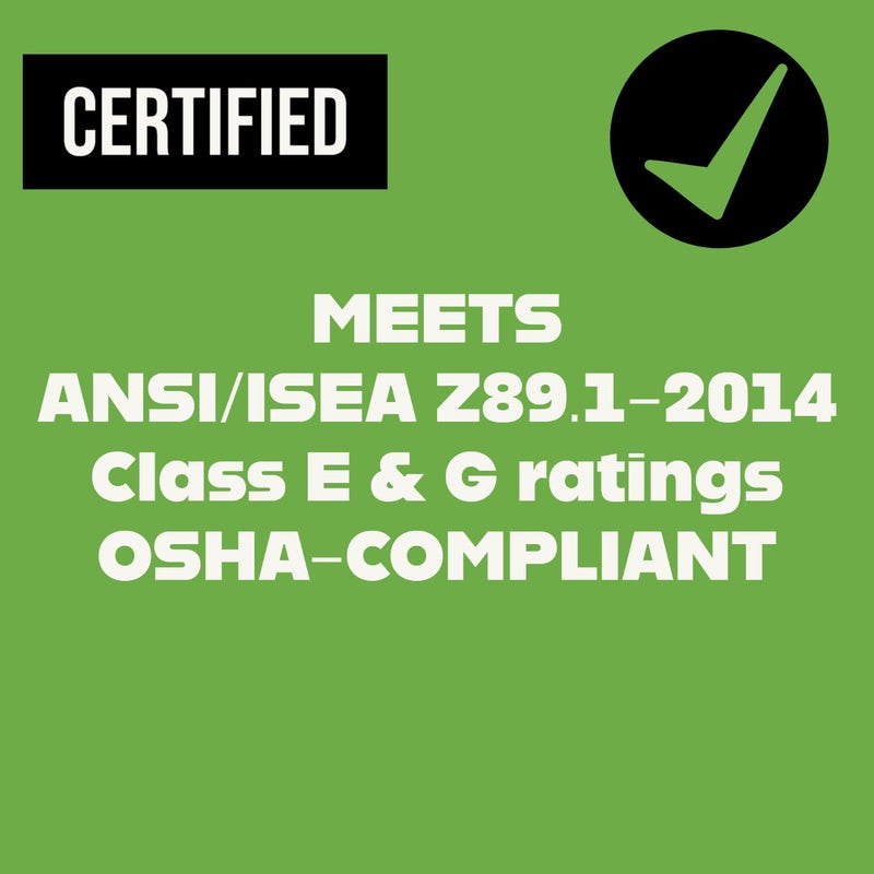 Cordova H34R1 Hard Hat, Full-Brim Style, 4-Point Ratchet Suspension, Class E and G, OSHA Work-Compliant, Protection for Construction, Remodelling, White - Image 4